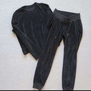 Lululemon Velour Loungewear Set Grey Size 4